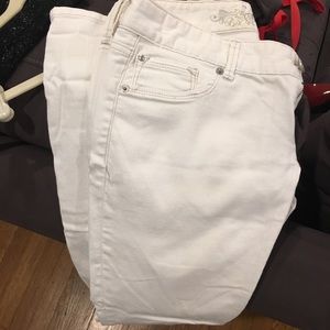 White skinny jean leggings size 4 regular